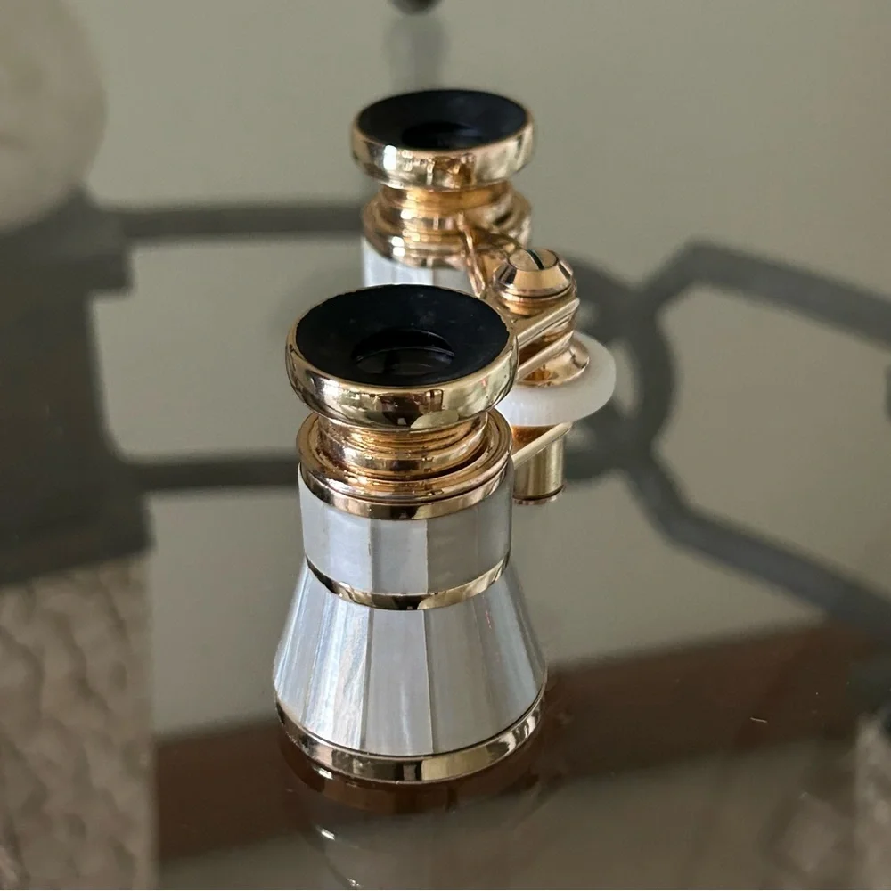 SWIFT GOLD AND GRAY OPERA GLASSES, VINTAGE 1980s, LIKE NEW CONDITION!๐๏ธ - Picture 13 of 14